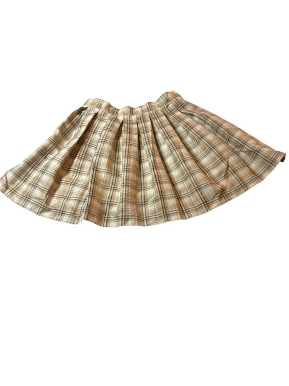 Pleated Skater Mini Skirt Cali 1850 Academia Y2K Preppy Womens XS